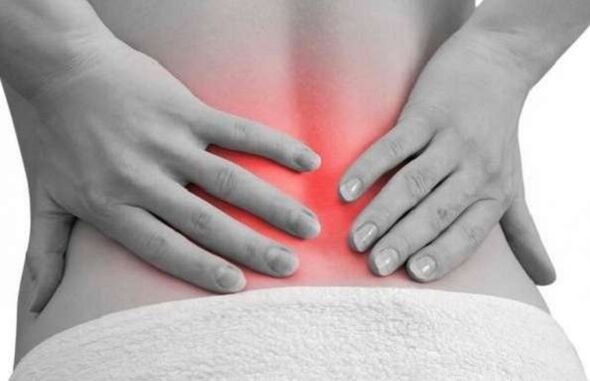 lower back pain due to osteochondrosis
