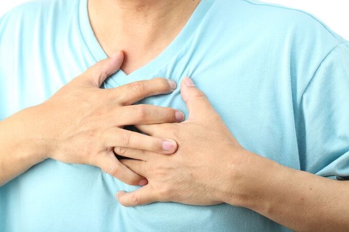 chest pain with osteochondrosis