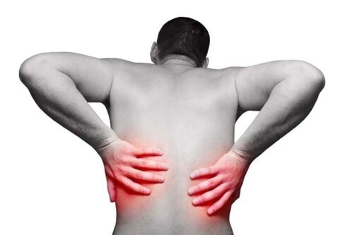 back pain with osteochondrosis of the spine