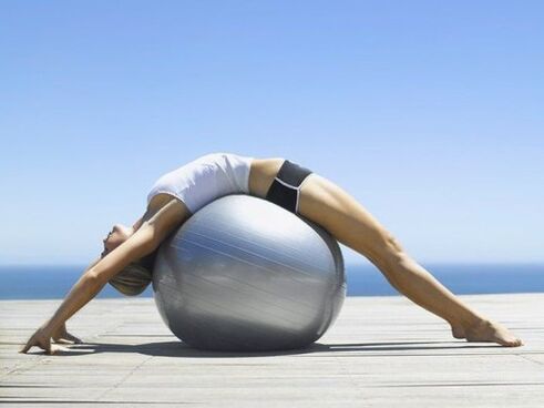 fitball exercises for osteochondrosis of the spine