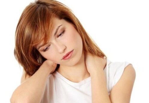 neck pain with osteochondrosis of the spine