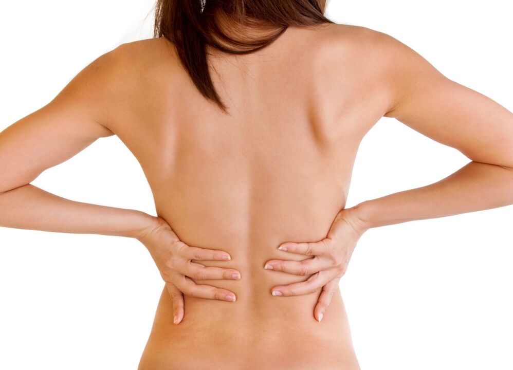 back pain with osteochondrosis of the thoracic region