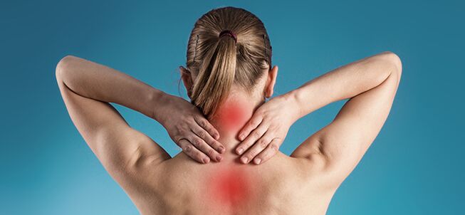 Self -massage with cervical osteochondrosis