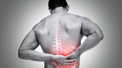 lower back pain in a man