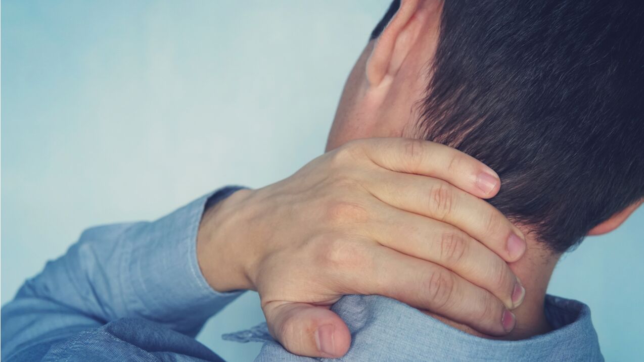 neck pain in a man