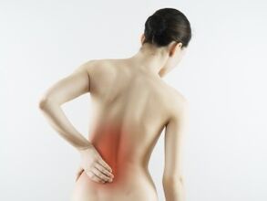 lower back pain due to osteochondrosis