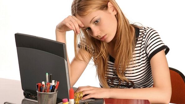 sedentary work as a cause of spinal osteochondrosis
